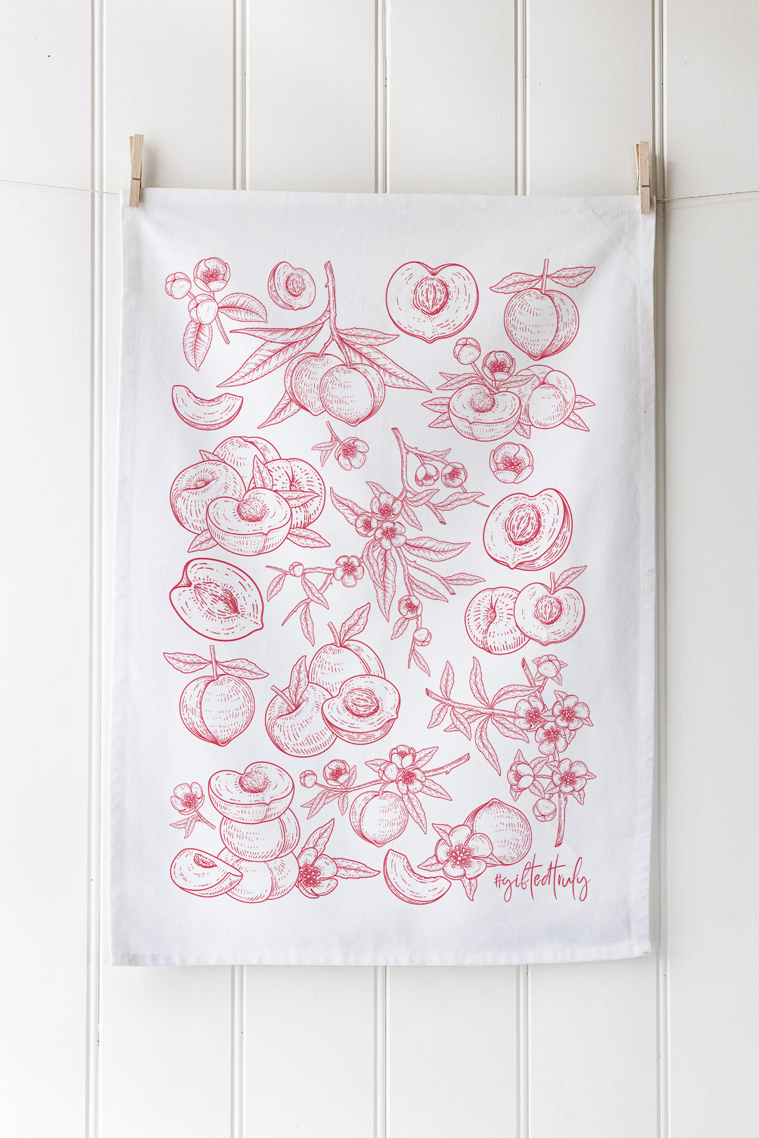 3pk Peach Blossom Tea Towels