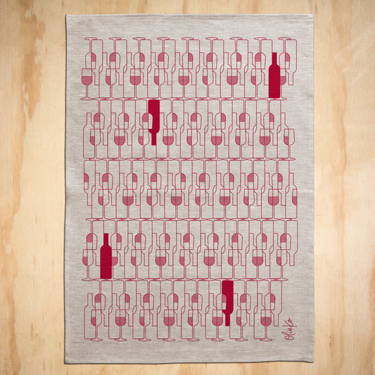 Vino Tea Towel