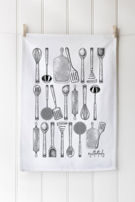 3pk Utensils Tea Towels